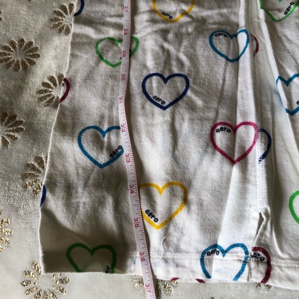 Aero Blue Graphic Tee and Heart Print Pajama Set - Picture 11 of 11